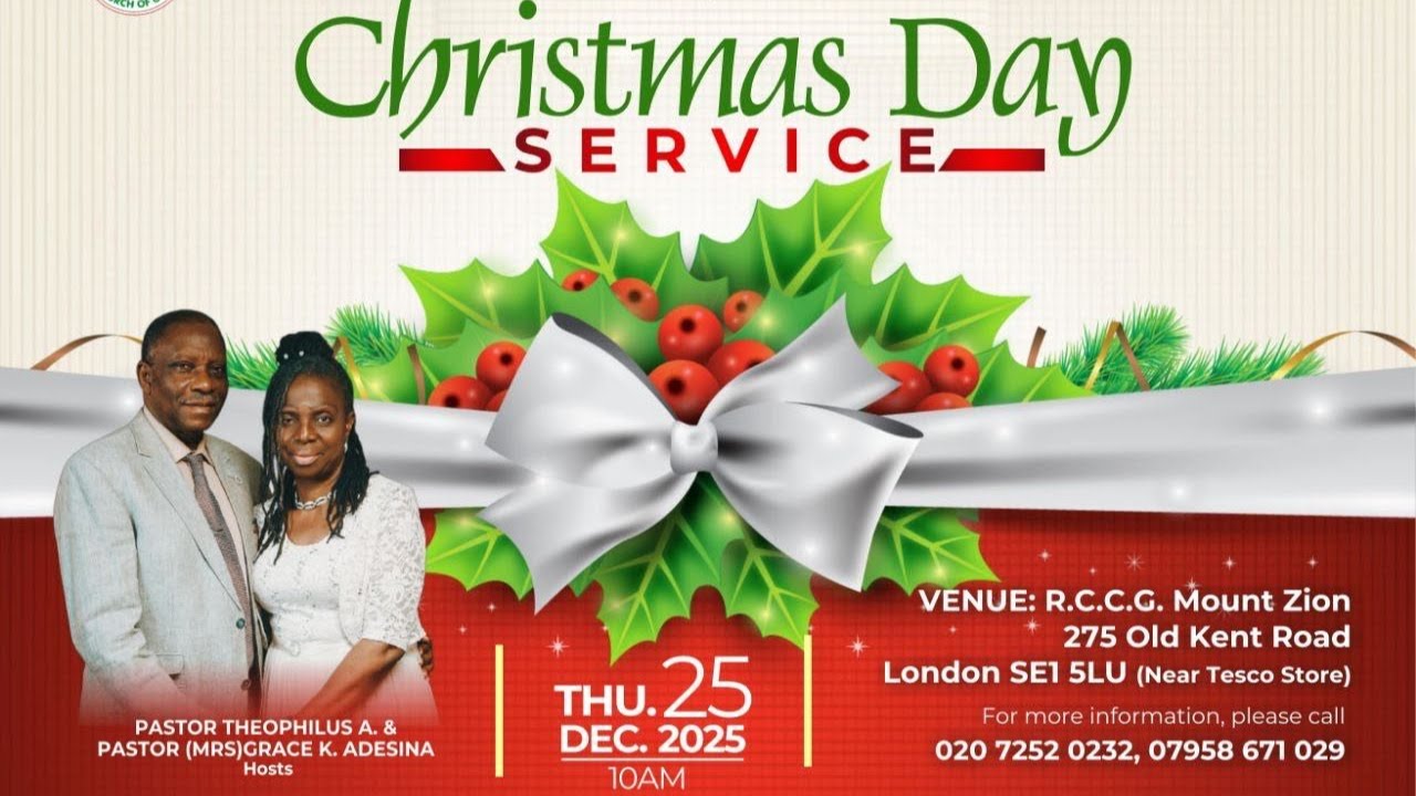 RCCG Mount Zion | Live | Christmas Service | 25/12/25