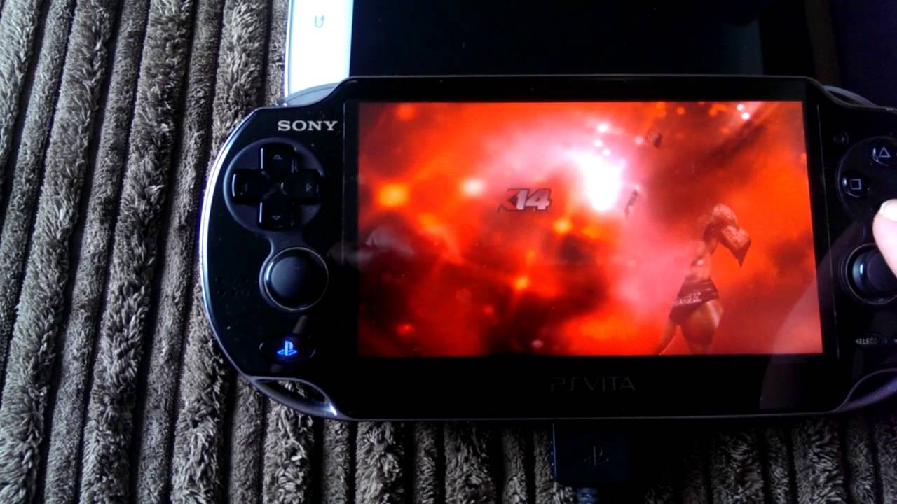WWE2K14 PS3 using ps vita remote play