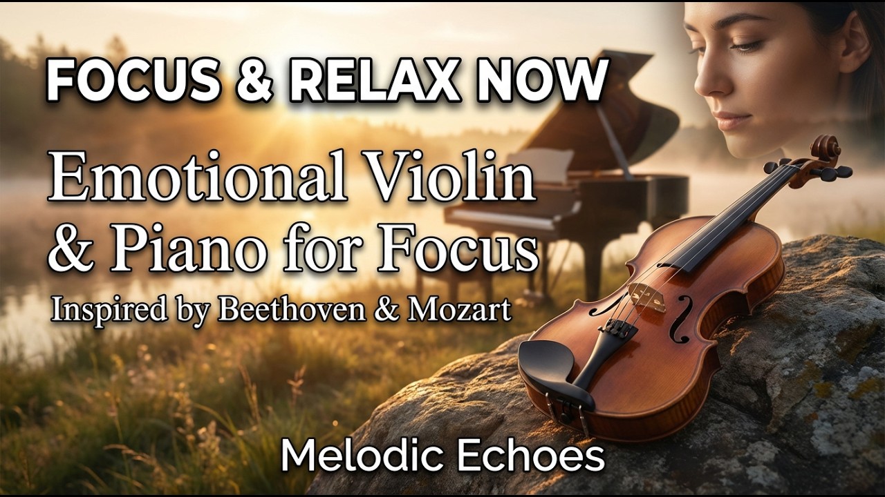 Emotional Violin & Piano for Deep Focus and Reflection | Inspired by Beethoven & Mozart