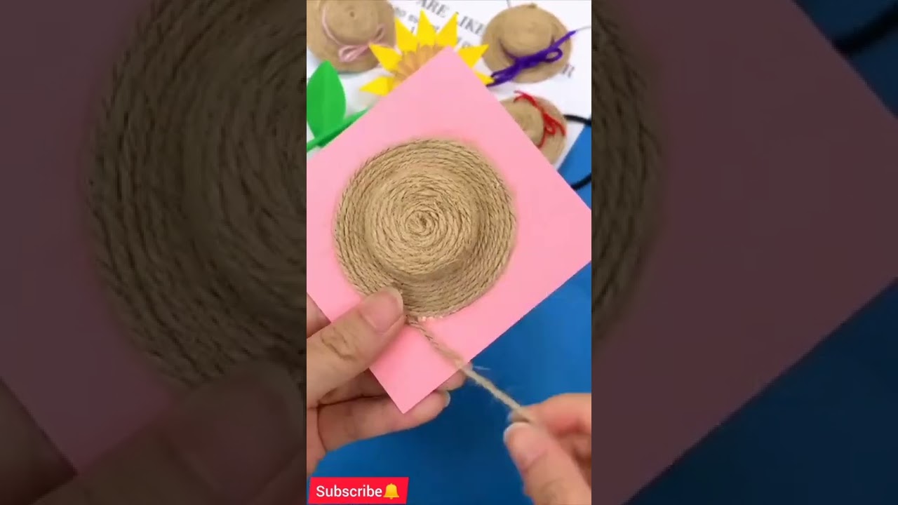 Diy mini sun hat #shorts #diy #pakcreativechannel