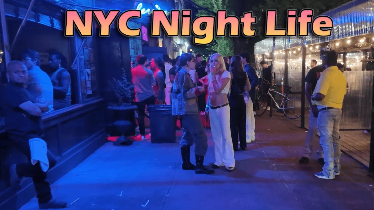[4K] New York City Nightlife Walk, Lower East Side and East Village Manhattan NYC Walking Tour Aug24