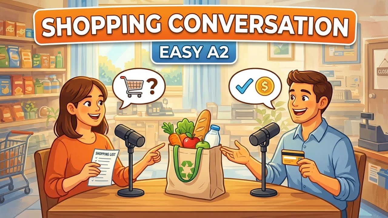 At the Store in English | Easy A2 Conversation