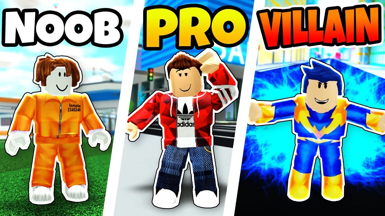 ROBLOX NOOB vs PRO vs SUPER VILLAIN in MAD CITY
