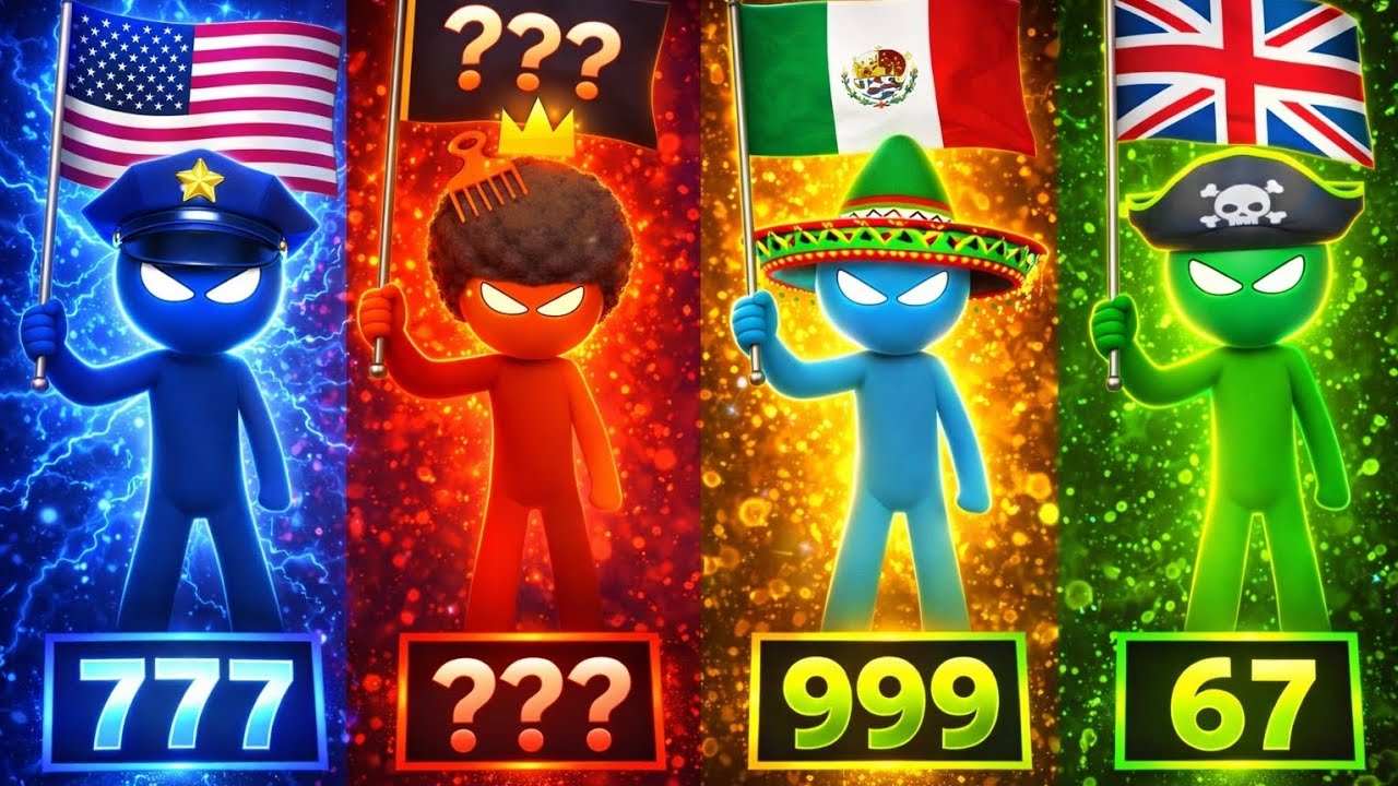 Stickman BEST MINIGAMES Tournament - Stickman Party 123 4 Player 2026