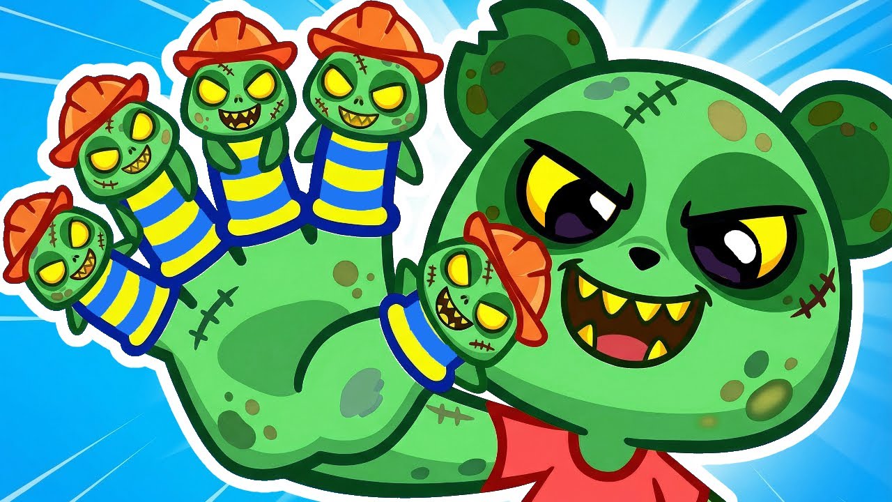 La Familia de Dedos Zombi 🧟 | Historias Divertidas para Niños | Sharky y Sparky