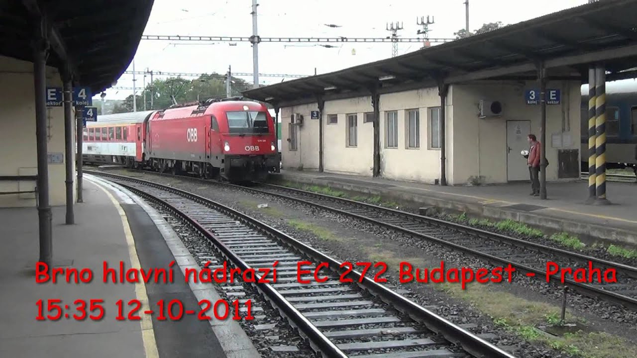 Brno hlavní nádraží. České dráhy. 12-10-2011. HD.