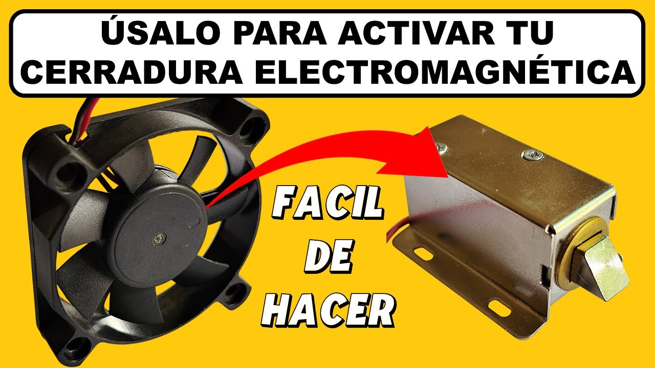 Usa tu Viejo Ventilador o Cooler para Hacer un Interruptor Electromagnético para tu Cerradura.