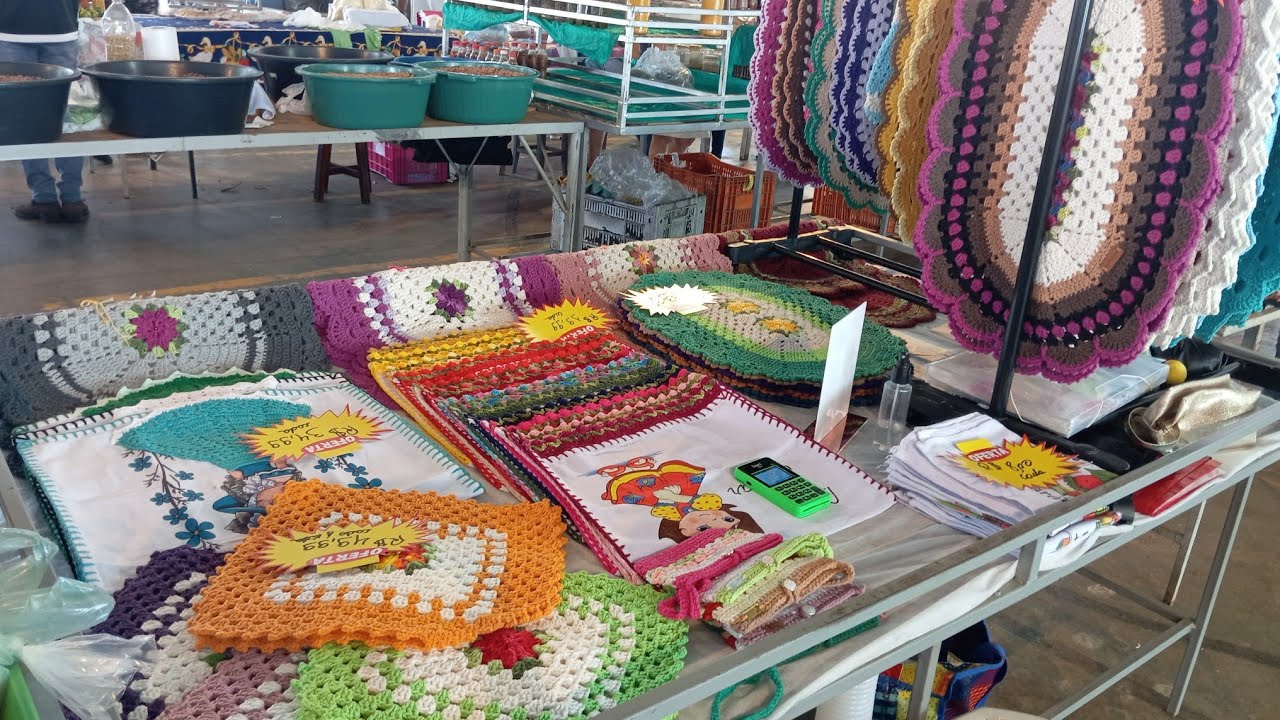 🚨 Expondo meu crochê em uma feira alimentícia contei tudo que aconteceu nessa domingo #feira 