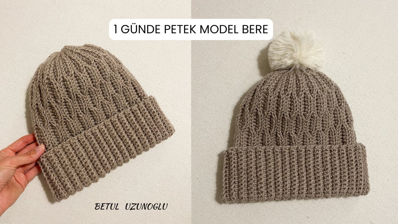 1 GÜNDE TIĞ İŞİ PETEK MODEL ÖRGÜ BERE