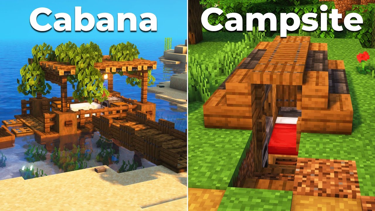 3 Simple Starter Bases for Survival Minecraft! #11