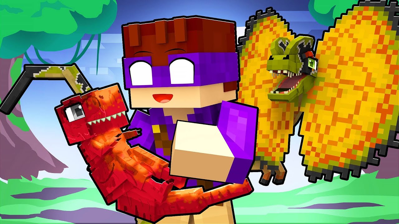 DONAT3LO VIROU PAI dos DINOSSAUROS no Minecraft!!