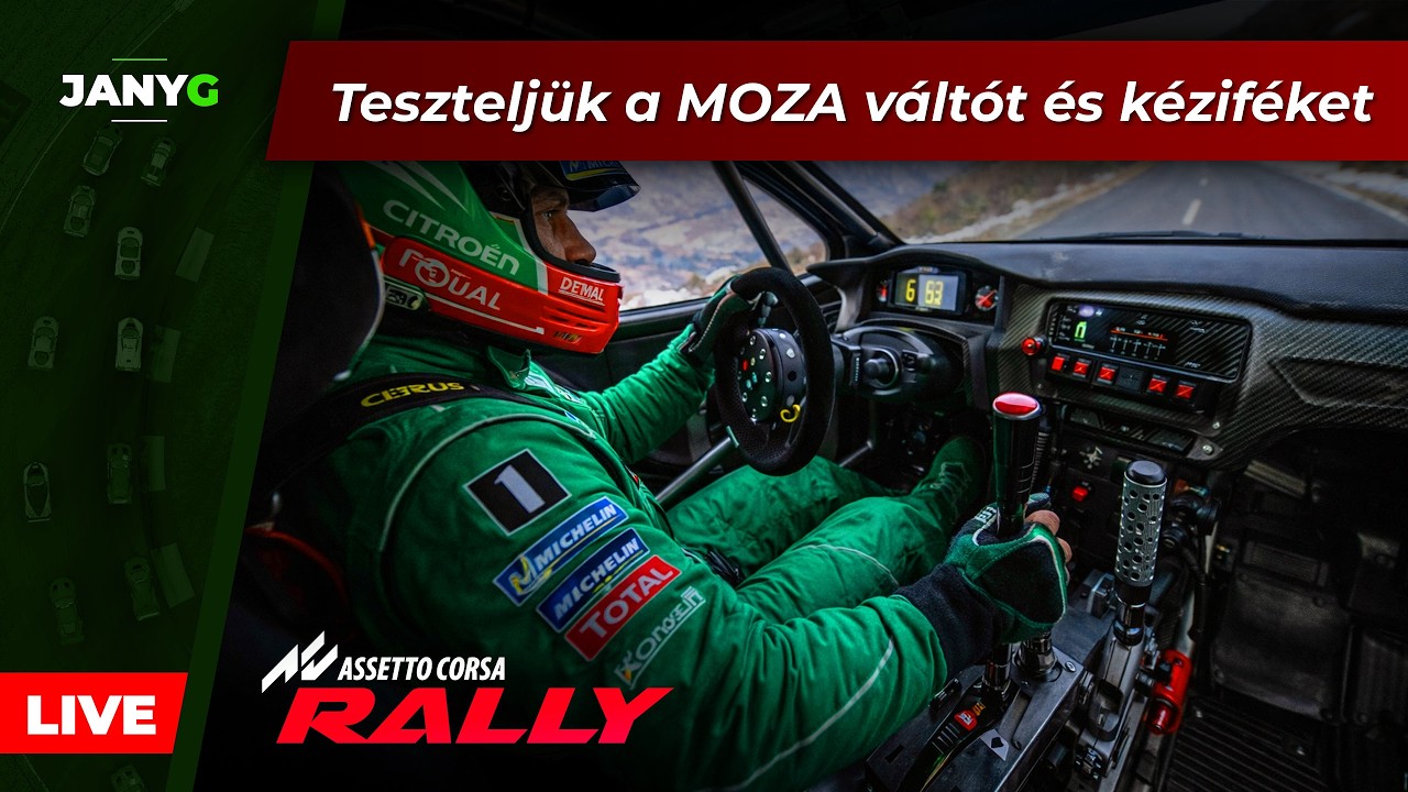 ⛐🏅 Teszteljük a MOZA váltót és kéziféket | Assetto Corsa Rally