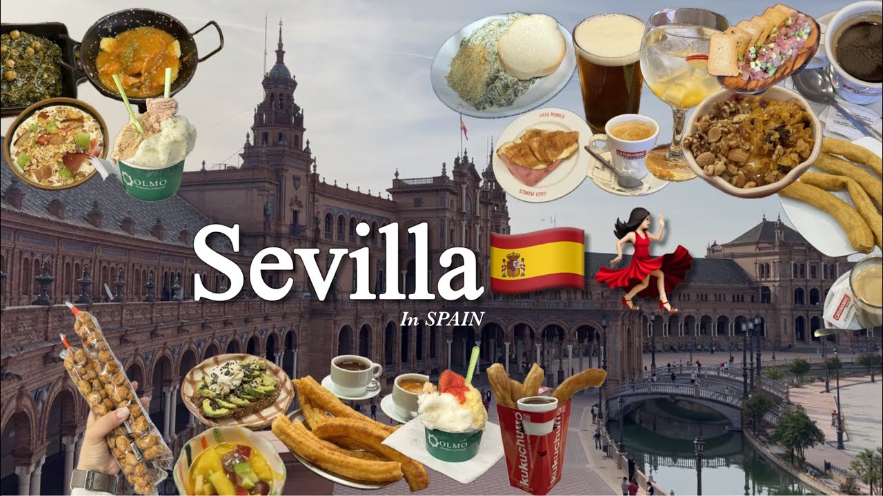 세비야 2박3일🇪🇸 | 이 정도면 먹방 아닐까 싶은 여행 브이로그 | 츄러스 맛집, 타파스, 젤라또, 스페인광장, 세비야 대성당