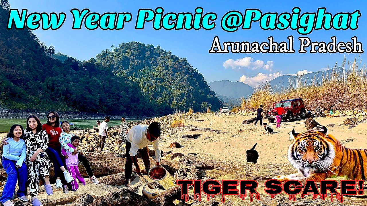 New Year EP02: Mutton Picnic at Pasighat | Siang River | Thar Roxx | Isuzu Offroad | Roving Couple