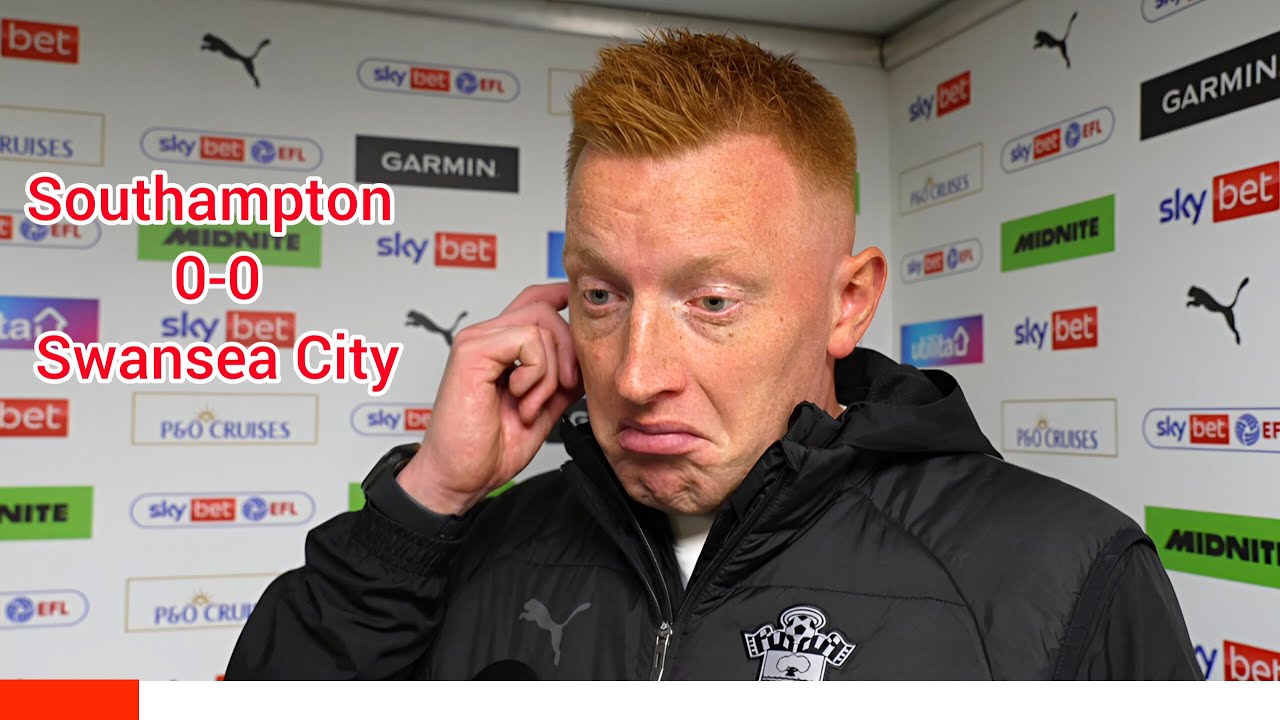 &lrm;I CAN UNDERSTAND PEOPLE ARE FRUSTRATED & DISAPPOINTED! WILL STILL ON SOUTHAMPTON 0-0 SWANSEA CITY