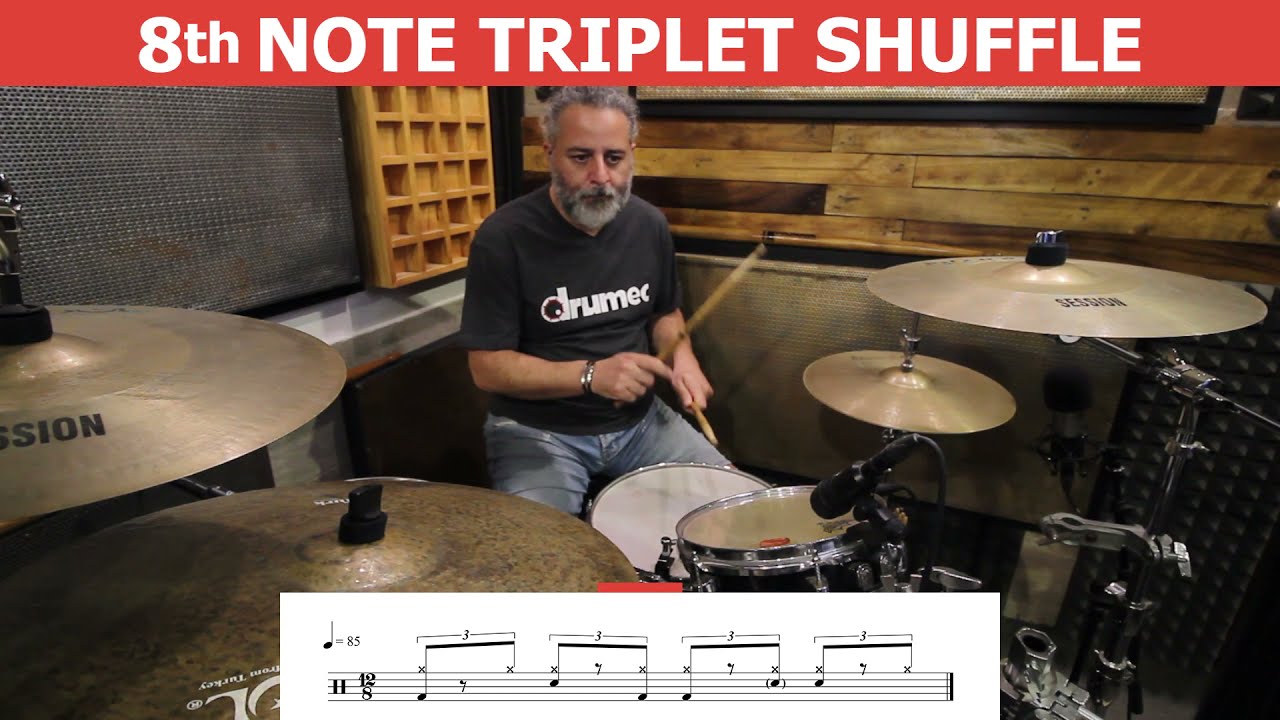 How To Play 8th Note Triplet Shuffle Grooves - (DRUM LESSON)