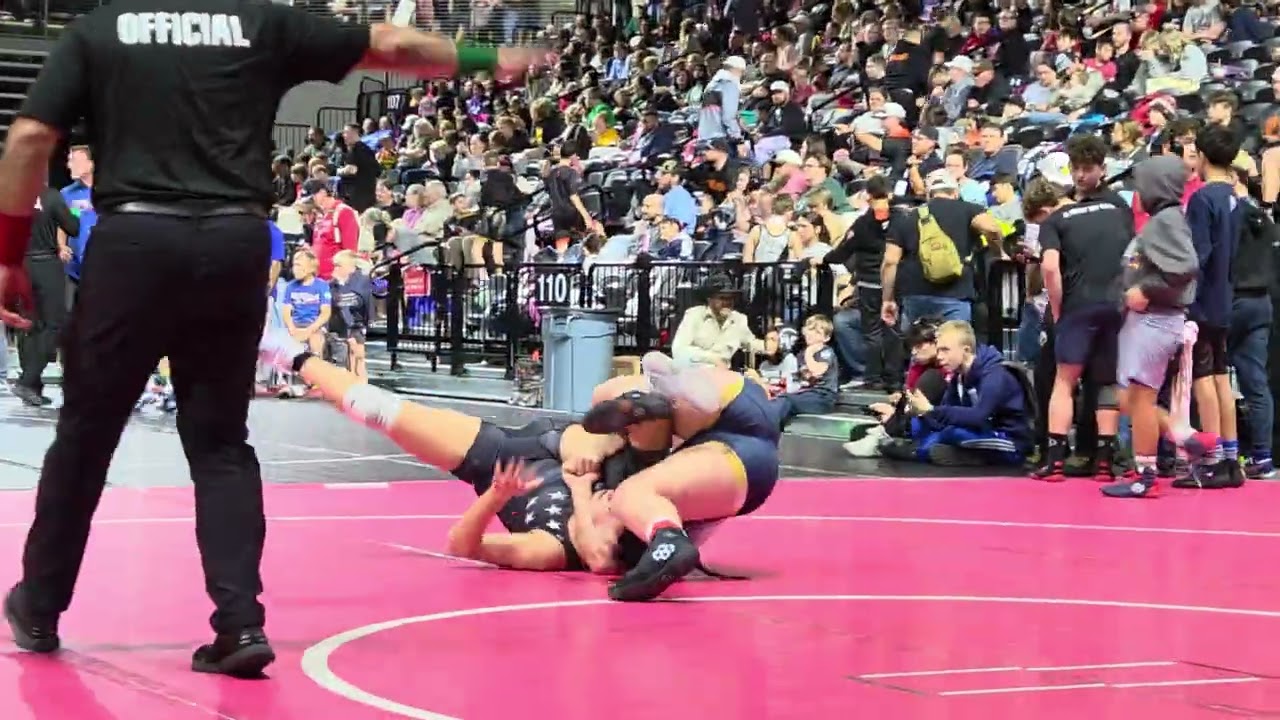 Audrey's 1st match G5 (HS Girls) 170 division at Lonestar Nationals in Forney, TX 2.7.26.