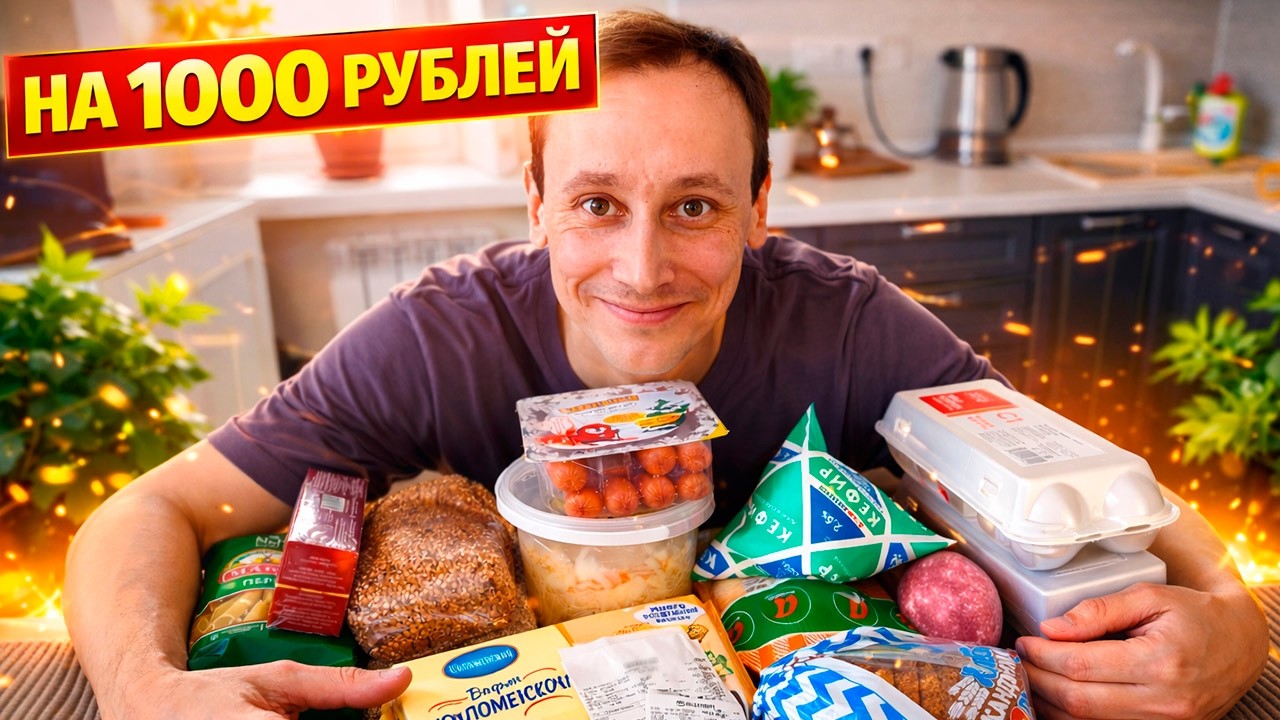 ПРОДУКТЫ НА НЕДЕЛЮ ЗА 1000 РУБЛЕЙ! Распаковка и обзор товаров