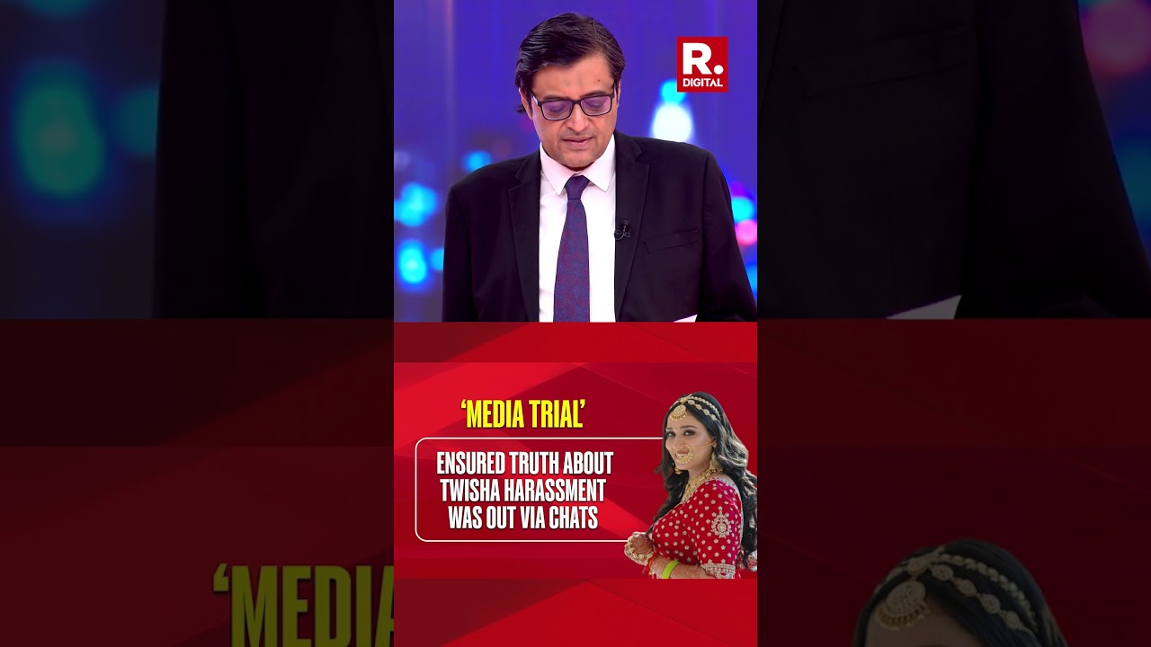 Twisha Sharma Case: Arnab's Media Trial Worked As System Starts Working