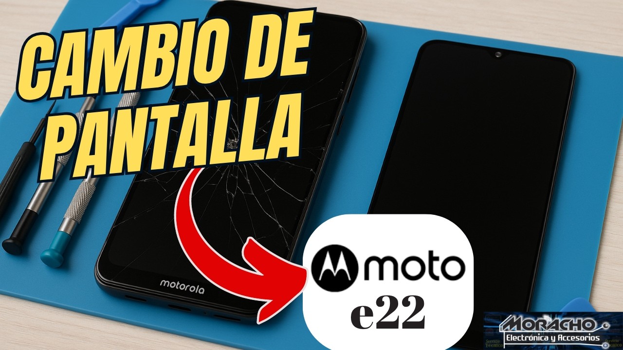 Cómo Cambiar la PANTALLA de Celular MOTOROLA MOTO E22