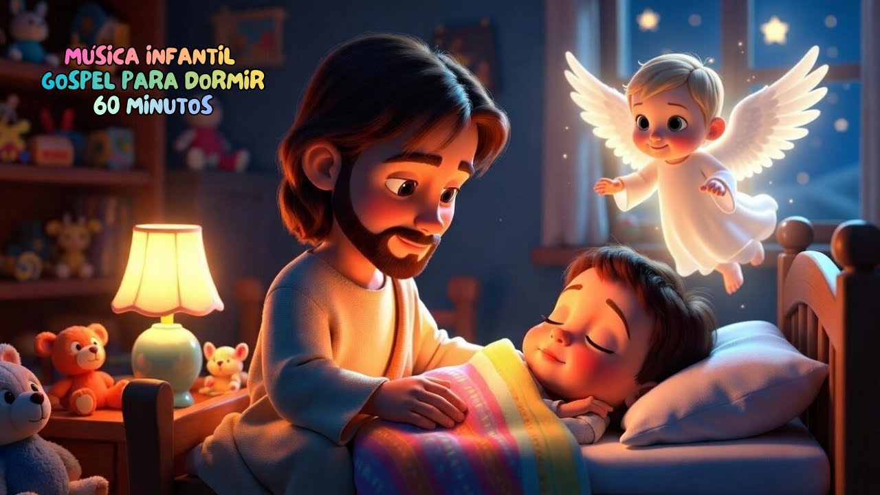 1 Hora de Soninho Tranquilo com Jesus | Música Cristã Infantil | Canções de Ninar para Crianças