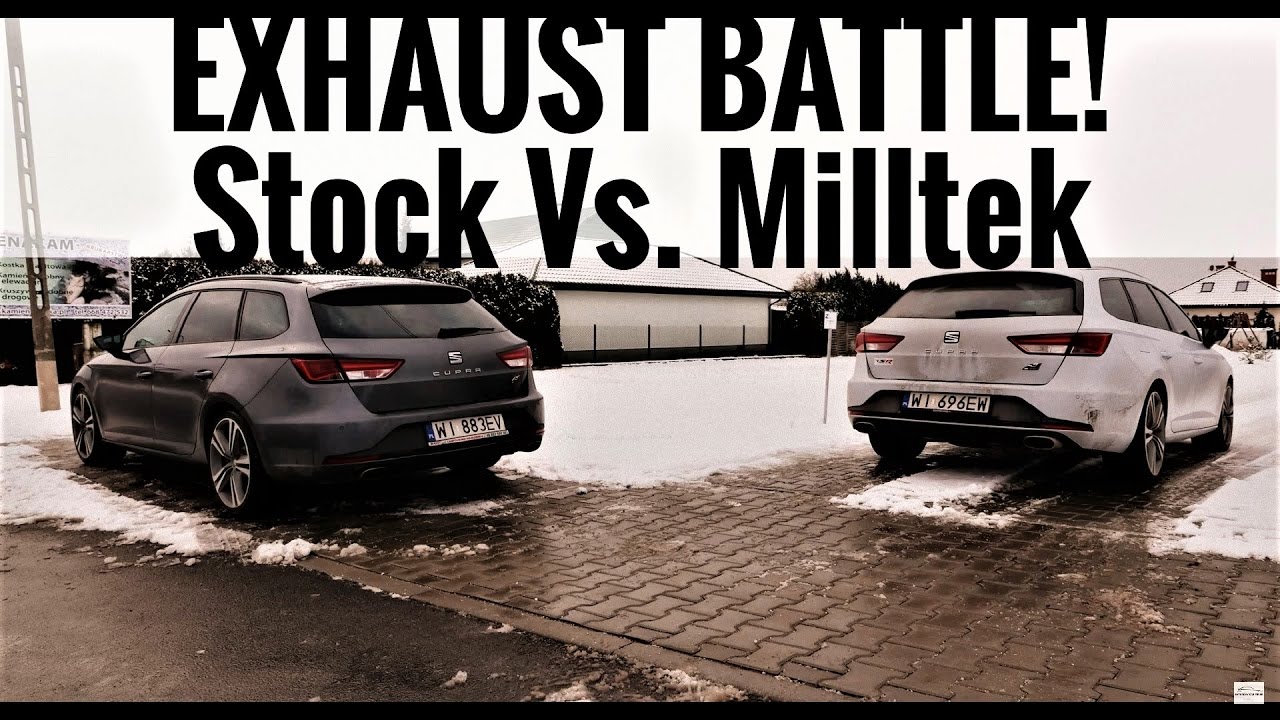 2 x SEAT Leon CUPRA 290 ST Stock Vs. Milltek CAT-BACK NON-RESONATED Exhaust SOUND TEST Vlog #11