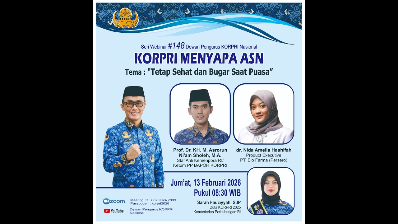 Tetap Sehat dan Bugar saat Puasa I Dewan Pengurus KORPRI Nasional