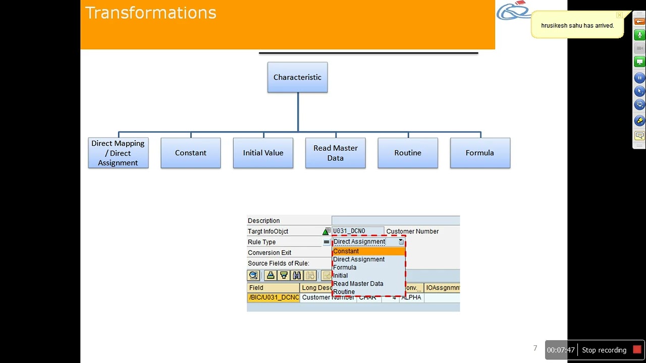 SAP BW-Transformations Part 1
