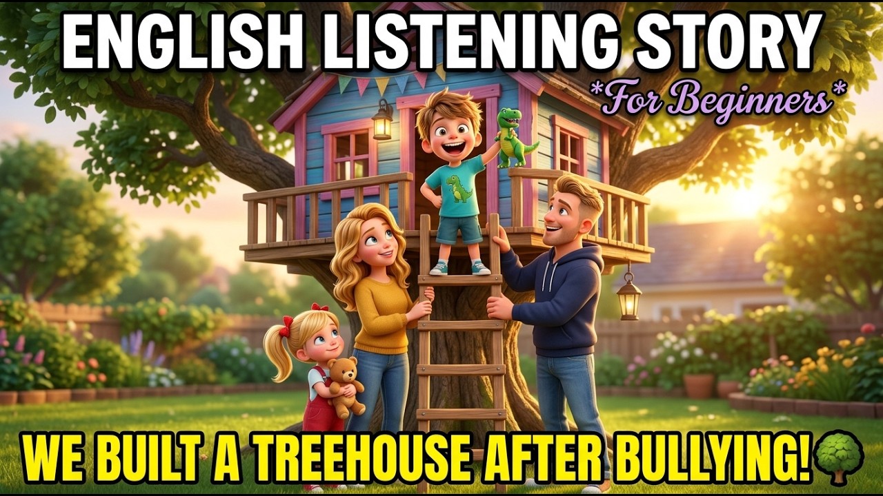 The Treehouse Story | Easy English Listening Story (A2 Level)
