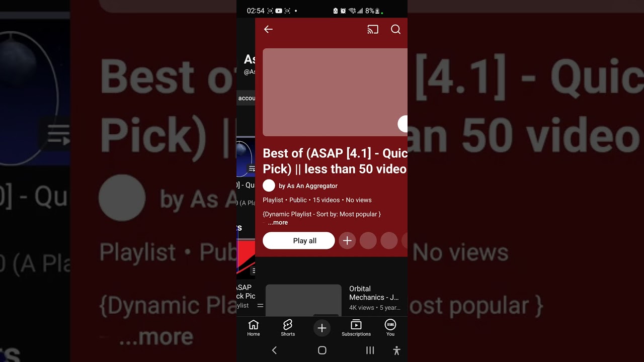 Best of (ASAP [4.1] - Quick Pick) || less than 50 video playlist