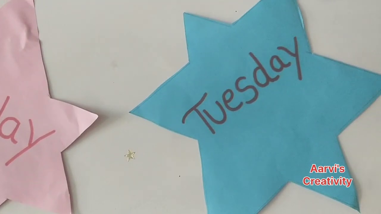 Week Name #nursery #kidsstudy #learningathome #learninhwithfun #homelearningactivities