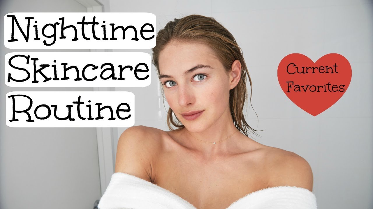 Nighttime Skincare Routine | Model Skincare | Glowy Healthy Skin | Sanne Vloet