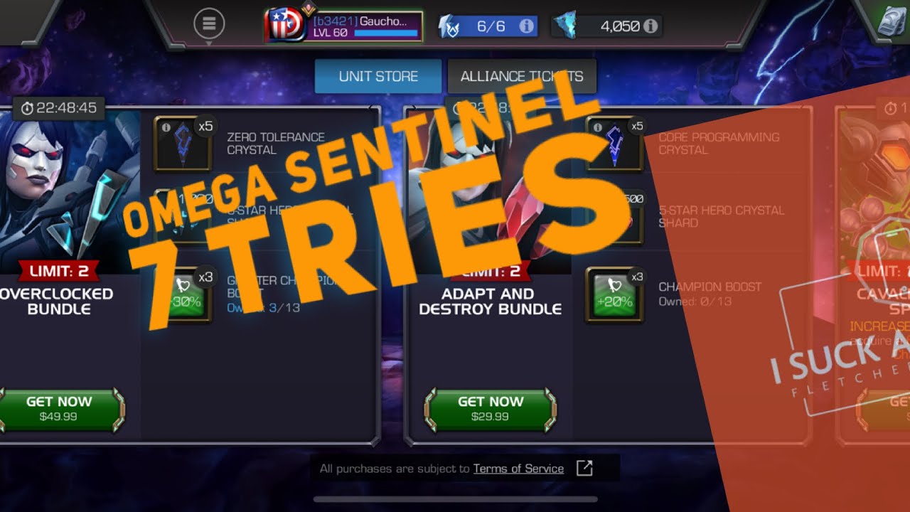 Omega Sentinel 7 Tries