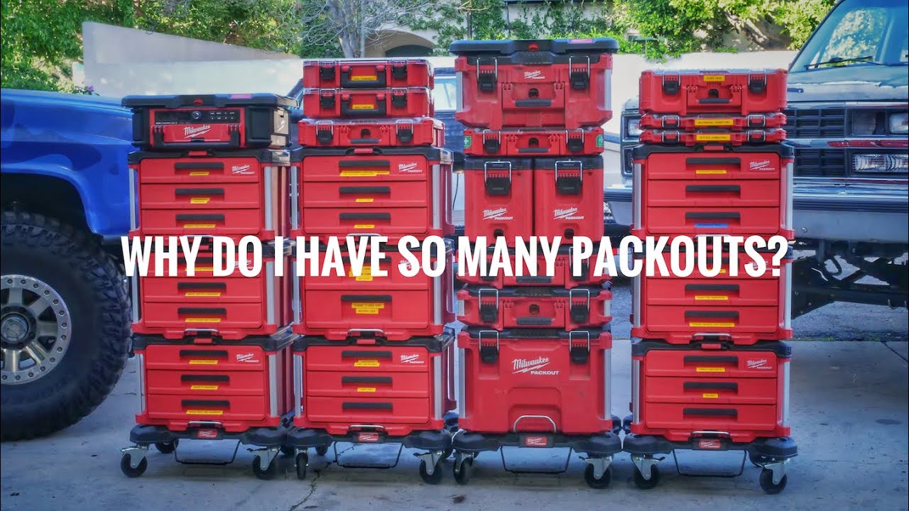 These Milwaukee Packouts are crucial to an organized garage!!