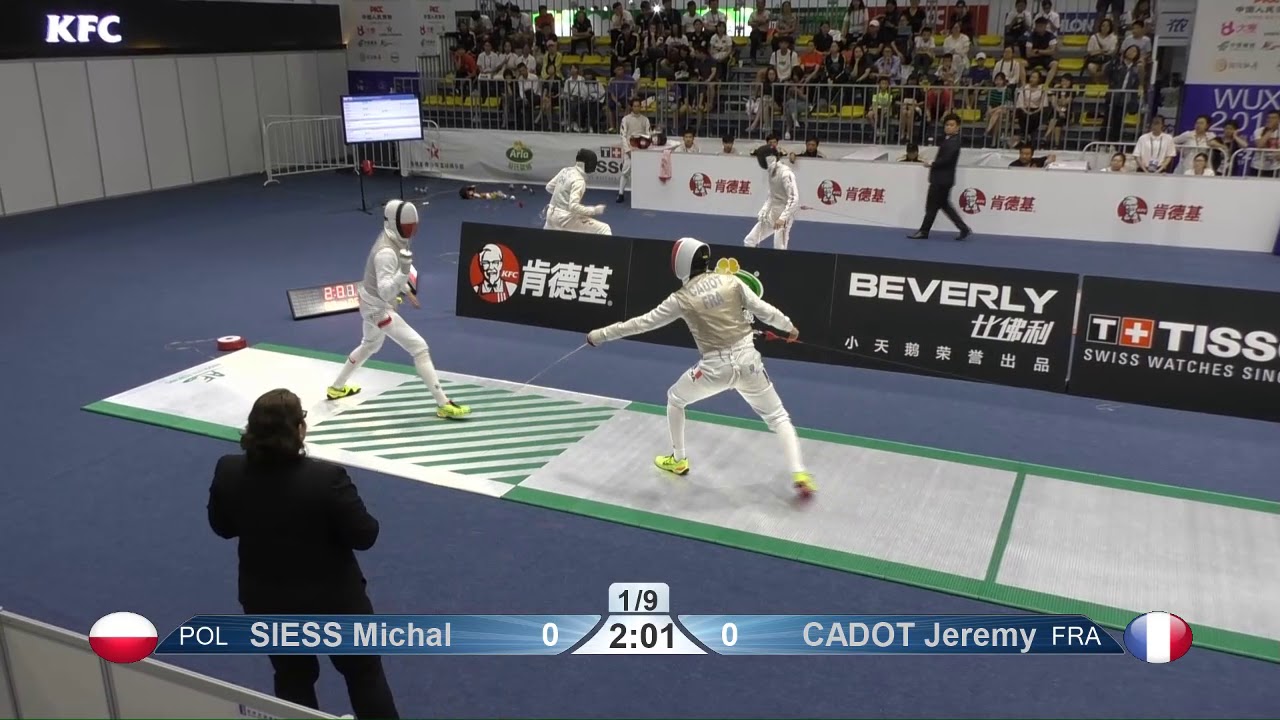 Wuxi 2018 Fencing World Championships mf P5 POL vs FRA