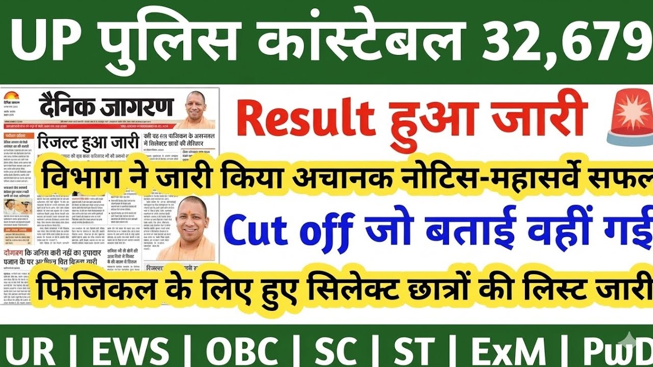 UP POLICE CONSTABLE RESULT 2026 | WHEN WILL THE UP POLICE CONSTABLE RESULT BE RELEASED | UP POLIC...