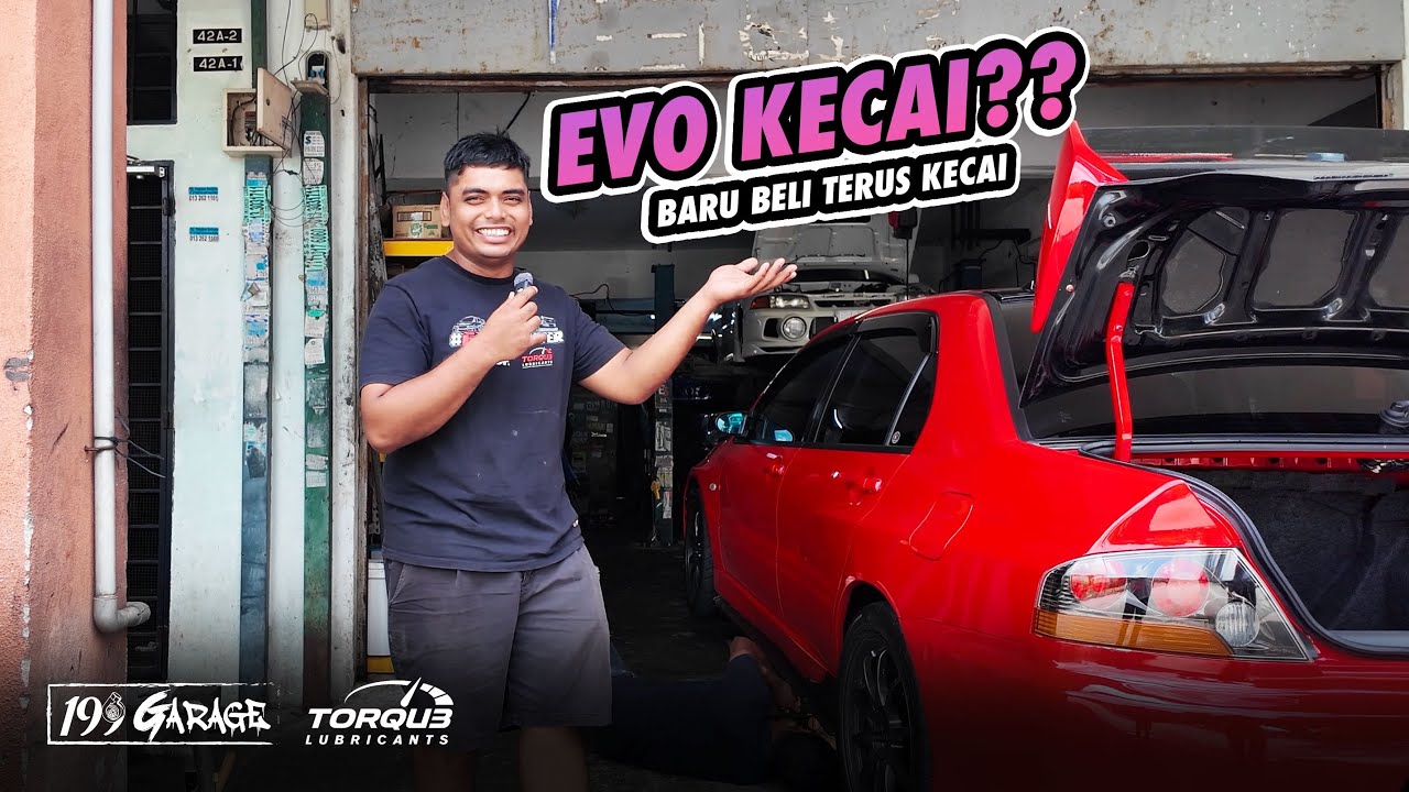 199GARAGE VLOG: EVO KECAI?? GENG LANCER SERANG BENGKEL? 199 JADI PINK??