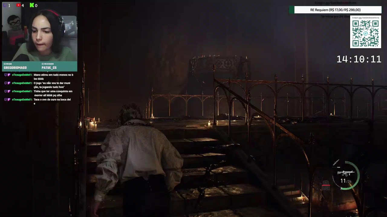 PRIMEIRA vez jogando RE4 Remake  - !pix !setup !discord