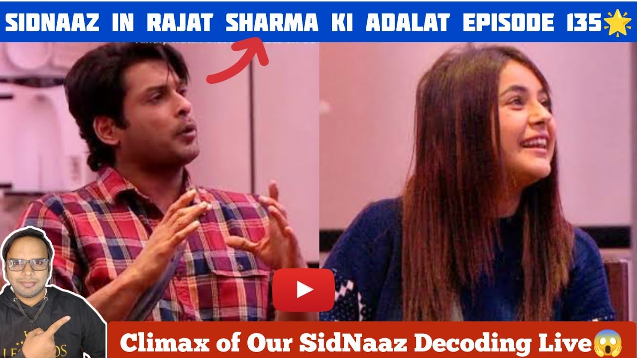 [1 FEB-Deco] SidNaaz in Rajat Sharma Ki Adalat😱 (Epi-135 PART 1)🌟 CLIMAX of SidNaaz Decoding Live❤️