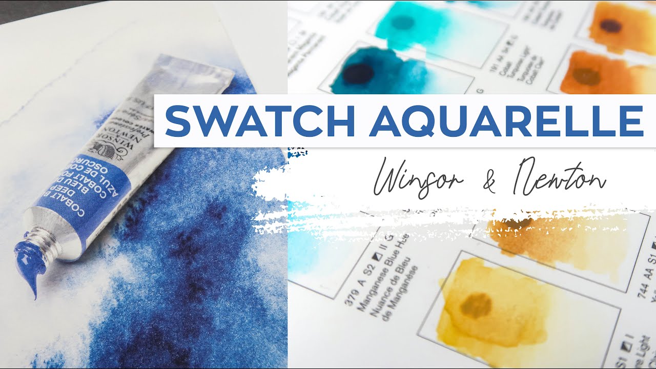 SWATCH AQUARELLE Les 109 couleurs extra-fines de Winsor & Newton 🎨
