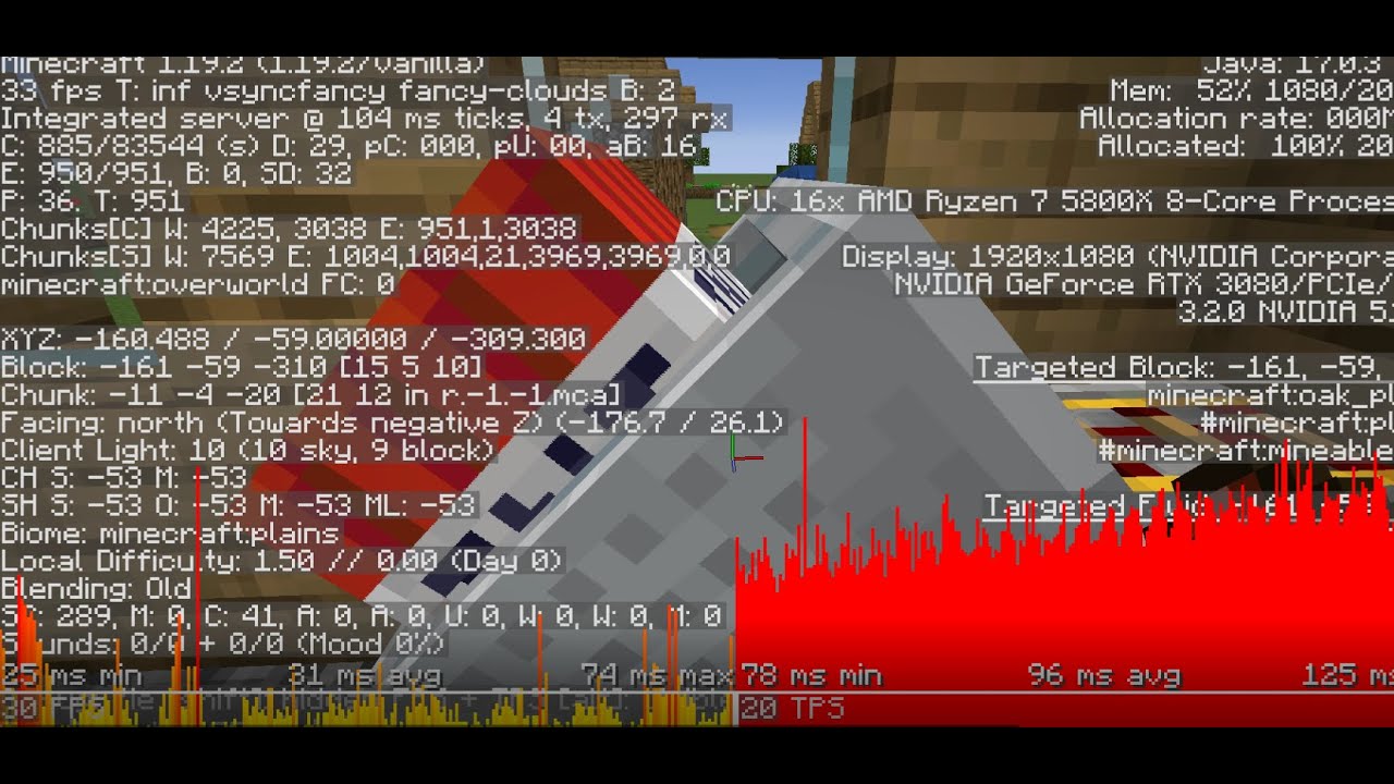 huge tnt minecart explosion