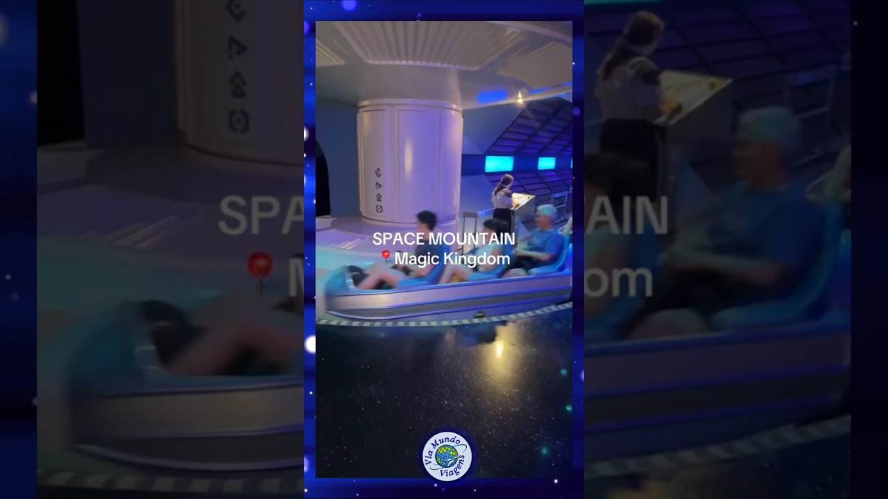 🎢 Space Mountain no Magic Kingdom -  escura… Hora das ESTRELAS CAÍREM!