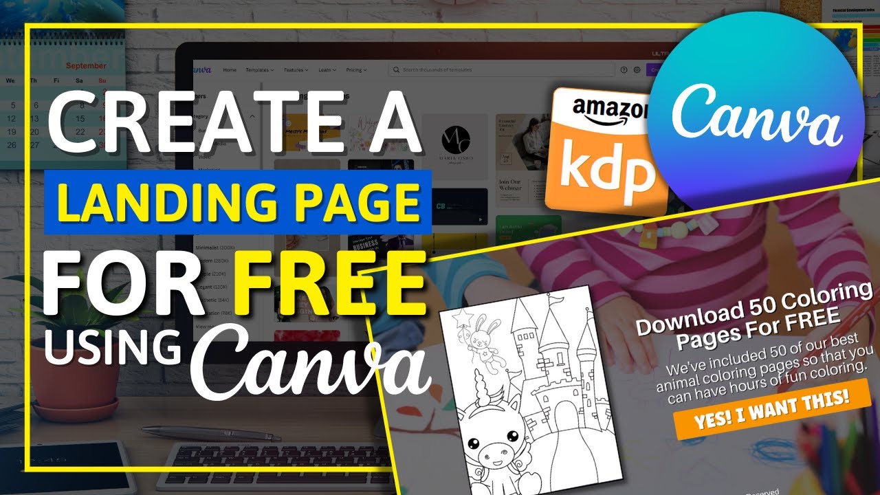 How To Create A Landing Page For Free Using Canva
