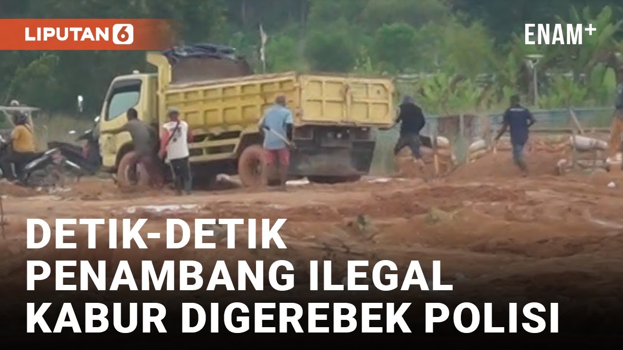 Kocar-kacir! Penambang Pasir Ilegal di Batubesar Batam Kabur Saat Digerebek Polisi | Liputan6