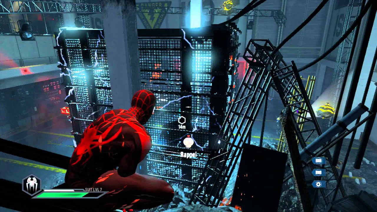The Amazing Spider-Man 2 - Maximum Carnage: (Inside) Ravencroft Combat (Electrified Room) Gameplay