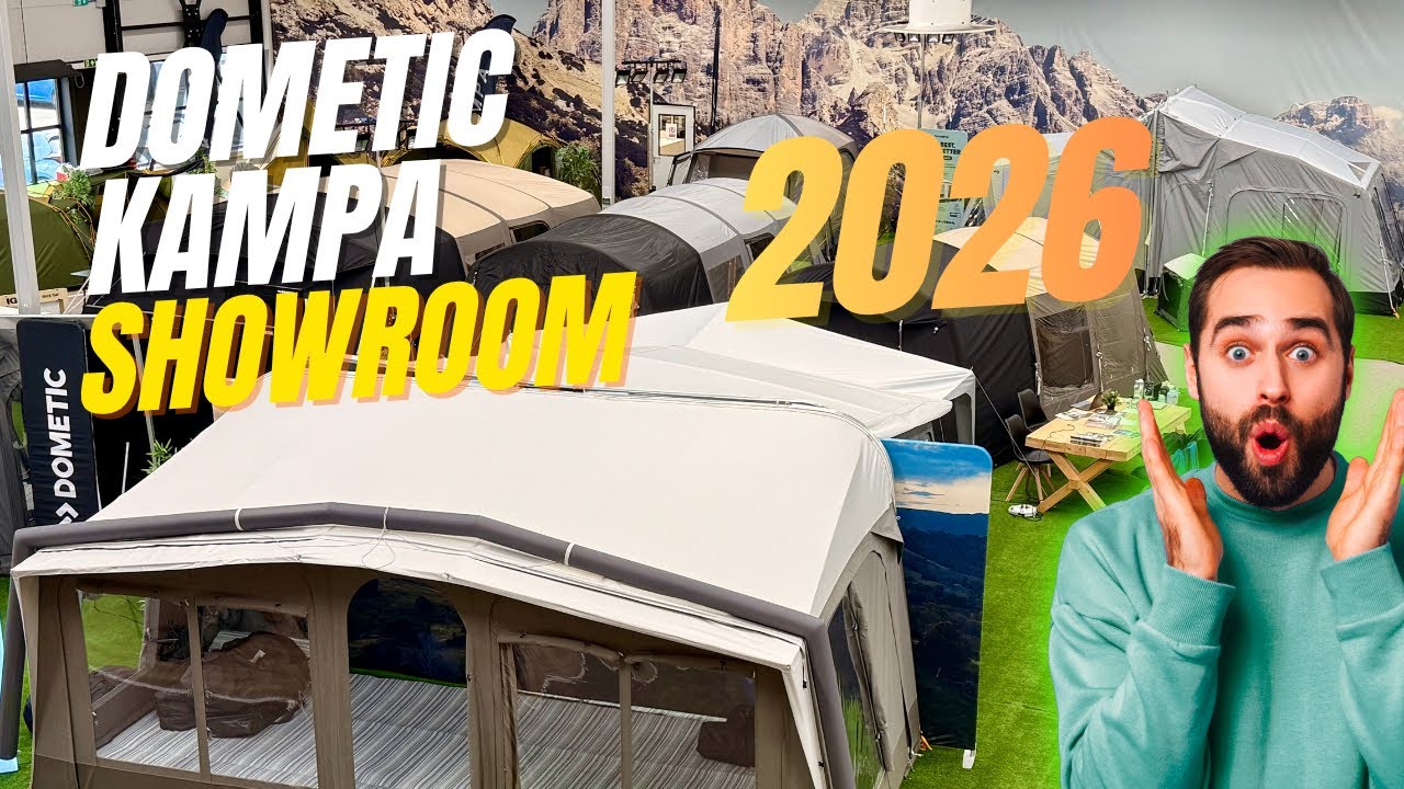 Dometic Kampa Showroom 2026 – Drohne begleitet meinen Rundgang | Exklusive Zeltneuheiten ⛺
