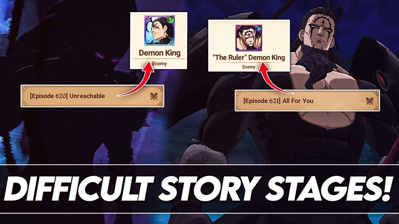 *F2P FRIENDLY* How To Clear Both DEMON KING Fights! (Episode 620 & 621) 7DS Grand Cross