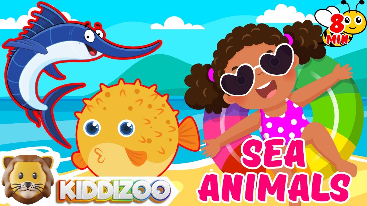 Learn Sea Animals for Kids - Exploring Sea Creatures for Children and Preschoolers