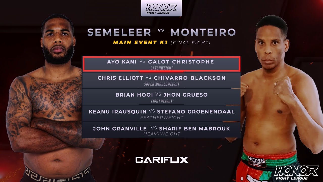 HONOR Fight League 6: Ayo Kani vs Christophe Galot