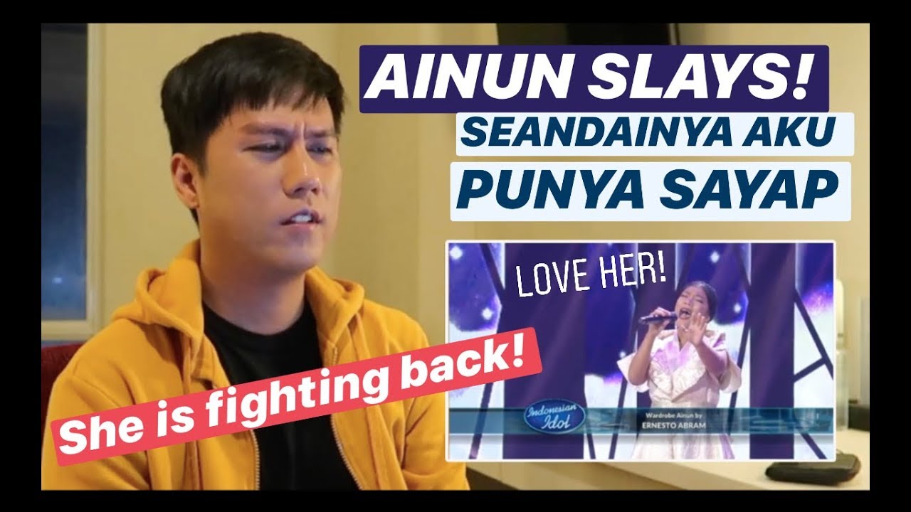 [REAKSI] AINUN - SEANDAINYA AKU PUNYA SAYAP (Rita Butar Butar) - Indonesian Idol 2020